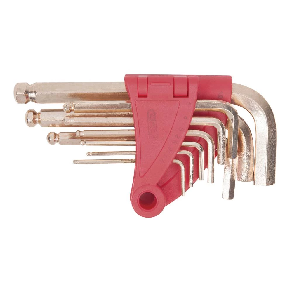 KS Tools 963.1517 unutarnji šesterokutni komplet kutnih odvijača 2 mm, 2.5 mm, 3 mm, 4 mm, 5 mm, 6 mm, 8 mm, 10 mm 8-dij slika