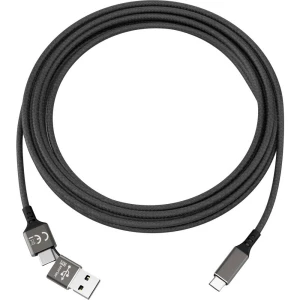 Smrter USB kabel USB 2.0 USB-C™ utikač, USB-C™ utikač 1 m   SMRTER_SPEEDY_C_BK slika