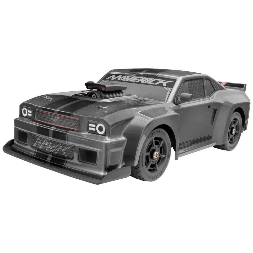 Maverick  QuantumR Flux 4S 1/8 Muscle Car siva bez četkica 1:8 RC model automobila električni  sportski automobil pogon na sva četiri kotača (4wd) RtR 2,4 GHz slika
