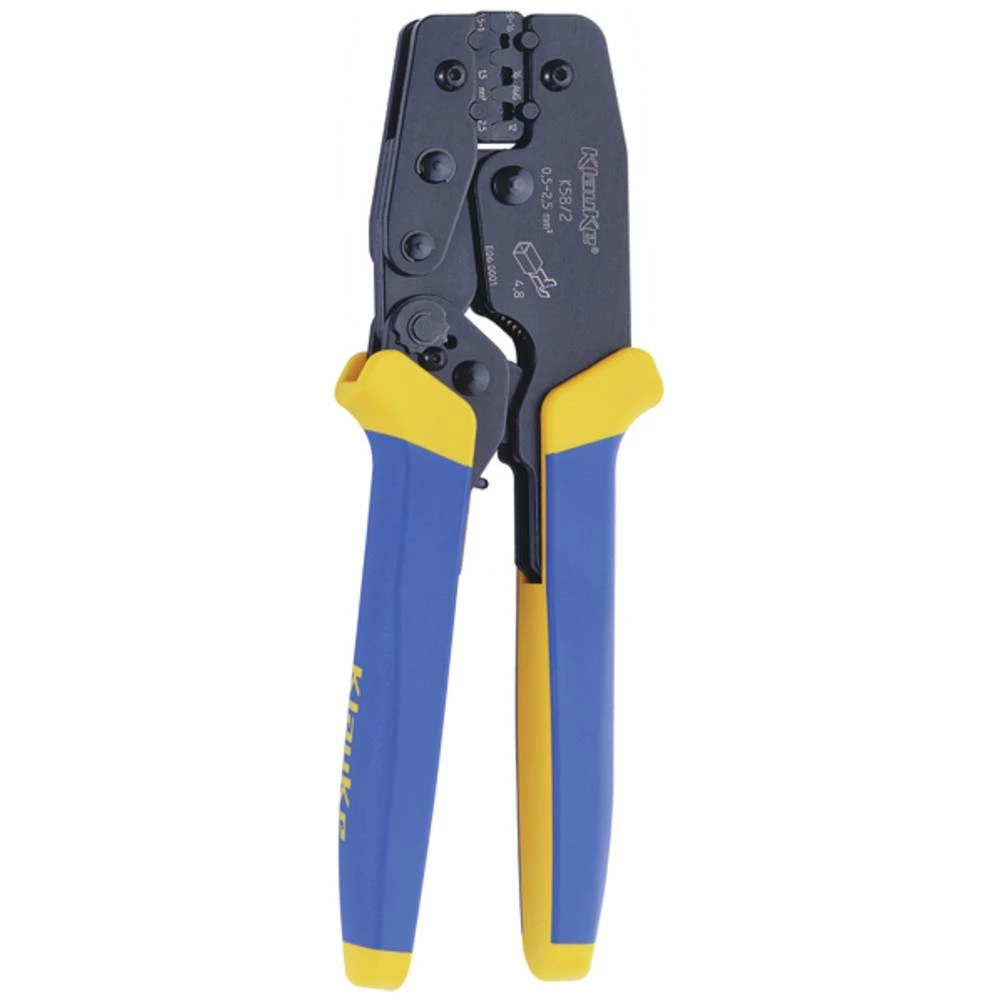 Klauke K582 K582 kliješta za prešanje neizolirani plosnati utikač, neizolirana plosnata utična čahura, neizolirani plosn slika