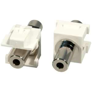 LINDY 60528 adapter [1x 3.5 mm utičnica - 1x 3.5 mm utičnica] srebrna, bijela slika