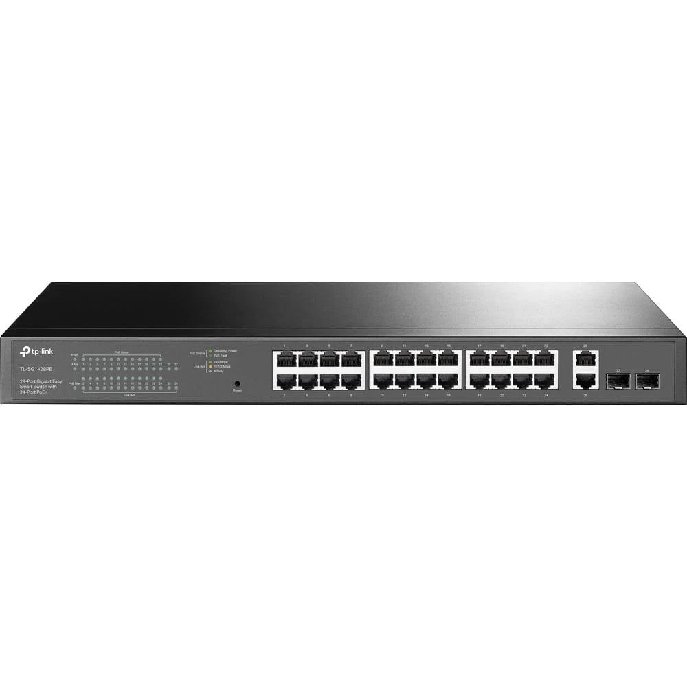 TP-LINK Easy Smart TL-SG1428PE mrežni preklopnik 24 + 2 ulaza 10 / 100 / 1000 MBit/s PoE funkcija slika