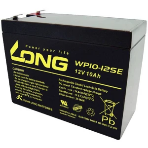 Long WP10-12SE WP10-12SE olovni akumulator 12 V 10 Ah olovno-koprenasti (Š x V x D) 151 x 118 x 65 mm plosnati priključa slika