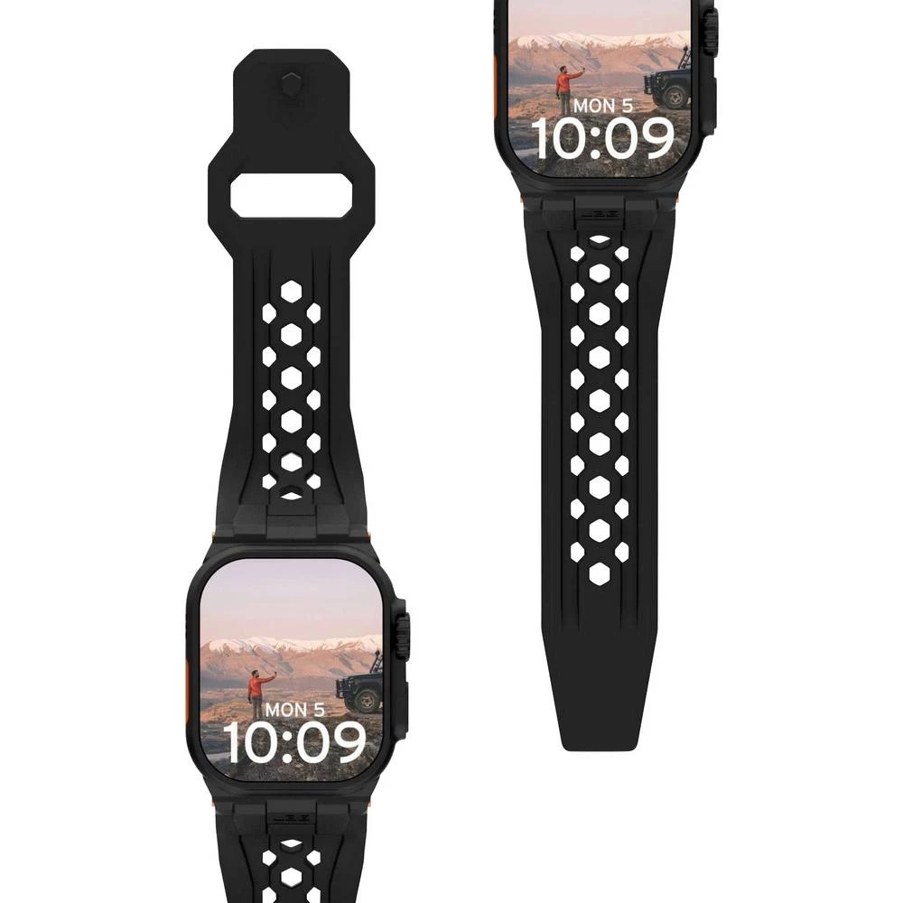 Urban Armor Gear Monarch remen 44 mm, 45 mm, 46 mm crna, titan-crna Watch serija 1, Watch serija 2, Watch serija 3, Watc slika