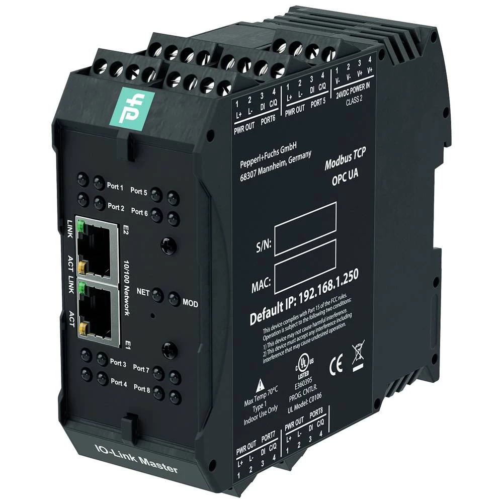 Pepperl+Fuchs 70104879 ICE2-8IOL-K45S-RJ45 I/O modul 24 V/DC 1 St. slika