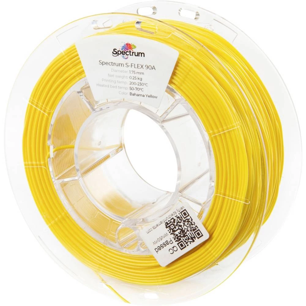 Spectrum Filaments 80263 S-Flex 90A 3D pisač filament fleksibilni filament fleksibilan, kemijski otporan, bez iskrivljen slika