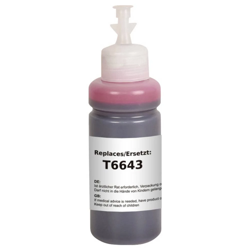 Renkforce tinta za punjenje zamijenjen Epson T6643 kompatibilan purpurno crven 100 ml RF-EINKT6643M RF-6728550 slika