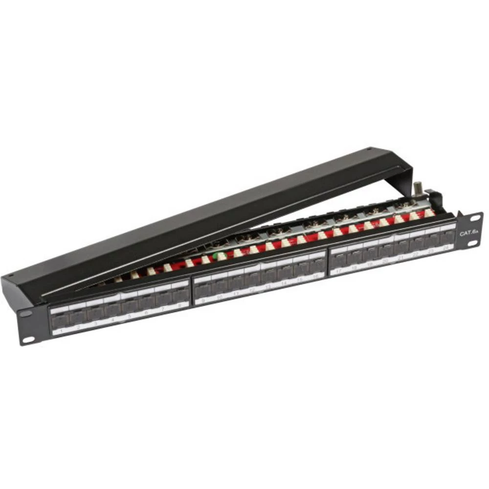 24 ulaza Mreža Patch panel EFB Elektronik CAT 6A 1 U slika