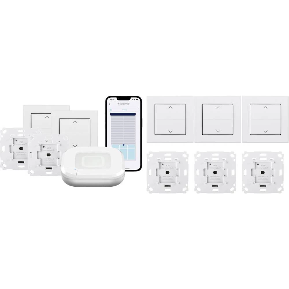 Homematic IP početni komplet-kontrola zatvarača valjka HmIP-SK29+HMIP-BROLL+HmIP-BRA slika