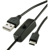 Renkforce kabel za napajanje Raspberry Pi [1x muški konektor USB 2.0 tipa a - 1x muški konektor USB-C™] 1.00 m crna ukl