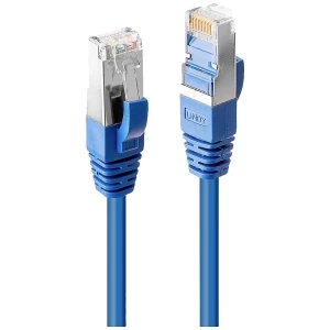 LINDY 45643 RJ45 mrežni kabel, Patch kabel CAT 6 S/STP 2.00 m plava boja 1 St. slika
