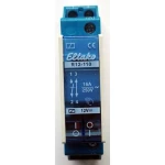 Sklopni relej 1 ST Eltako R12-110-12V DC Nazivni napon: 12 V Prebacivanje struje (maks.): 8 A 1 zatvarač, 1 otvarač