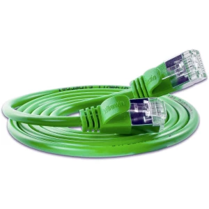 LAN (RJ45) Mreža Priključni kabel CAT 6 U/FTP 2 m Zelena Slim Wirewin slika