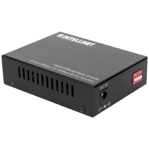 Intellinet Gigabit Ethernet Media Converter 10/100/1000Base-T u 1000Base-SX (SC) Multimode 550m Automatsko pregovaranje Intellinet 508544 medijski konvertor 10 / 100 / 1000 MBit/s slika