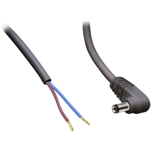 TRU COMPONENTS Niskonaponski priključni kabel Niskonaponski adapter-Slobodan kraj kabela 5.50 mm 2.10 mm 0.30 m 1 ST slika