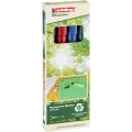 Edding Trajni marker e-25 EcoLine Crna, Crvena, Plava boja, Zelena vodootporno: Da 4-25-4 slika