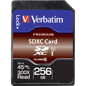 SDXC kartica 256 GB Verbatim Premium Class 10, UHS-I slika