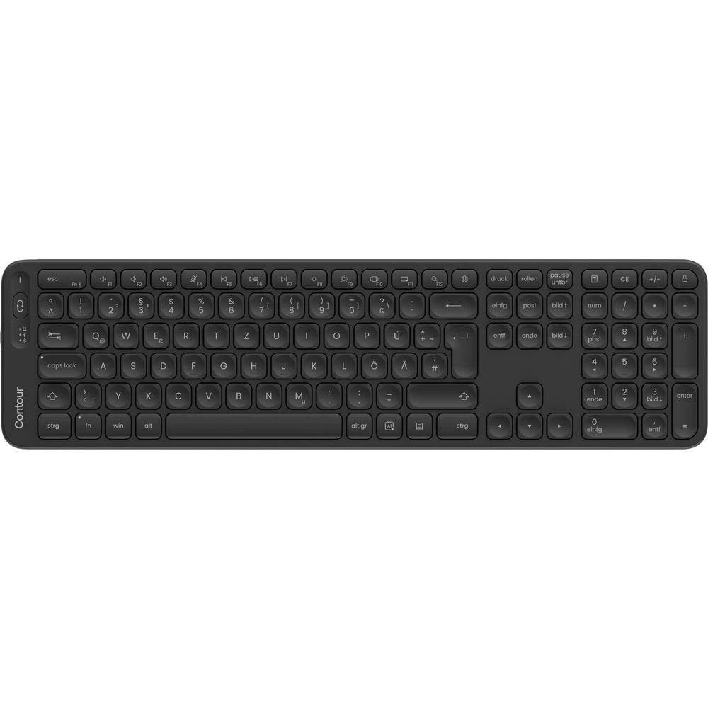 Contour Contour Balance Full-Size Tastatur DE-La bežično tipkovnica njemačka, qwertz crna slika