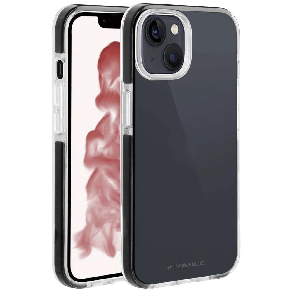 Vivanco Rock Solid stražnji poklopac za mobilni telefon Apple iPhone 14 Plus prozirna, crna slika