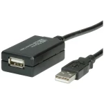 VALUE USB 2.0 nastavak, aktivan, s repetitorom, crni, 12 m Value KVM produžetak  12.00 m crna