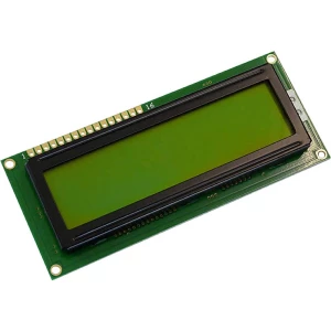 Display Elektronik LCD zaslon žuto-zelena 16 x 2 piksel (Š x V x d) 100 x 42 x 10.1 mm slika