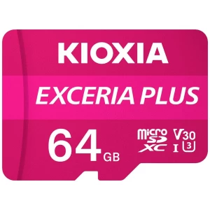 Kioxia EXCERIA PLUS microsdxc kartica 64 GB A1 Application Performance Class, UHS-I, v30 Video Speed Class standard izve slika