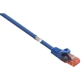 LAN (RJ45) Mreža Priključni kabel CAT 6 U/UTP 15 m Plava boja sa zaštitom za nosić, Bez halogena Basetech slika