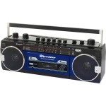 Roadstar RCR-3025EBT/BL prijenosni kasetofon osjetljive tipke, funkcija snimanja, uklj. mikrofon plava boja, crna