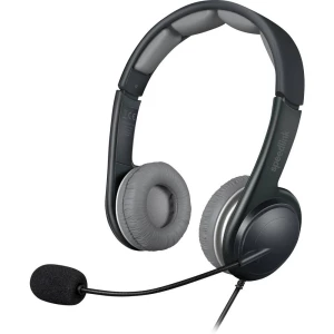 SpeedLink SL-870002-BKGY pc naglavne slušalice sa mikrofonom USB stereo, sa vrpcom na ušima crna/siva slika