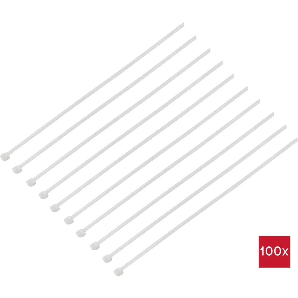 TRU COMPONENTS TC-BT-100-2.5-N vezice 100 mm 2.5 mm prirodna kemijska otpornost 100 St. slika