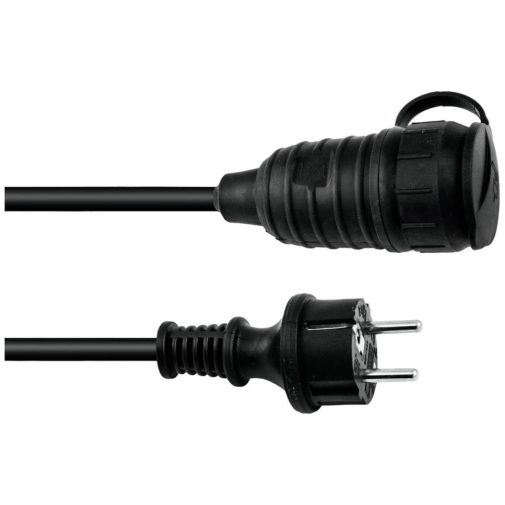 Eurolite 30245695 struja produžetak 16 A crna 3 m slika