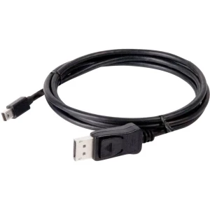 club3D DisplayPort Priključni kabel [1x Muški konektor Mini DisplayPort - 1x Muški konektor DisplayPort] 2 m Crna slika