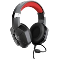 Trust GXT323 CARUS igraće naglavne slušalice sa mikrofonom 2x 3,5 utičnica (mikrofon/slušalice), 3,5 mm priključak stereo, sa vrpcom preko ušiju crna/crvena slika