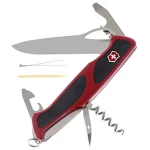 Švicarski džepni nož Broj funkcija 11 Victorinox RangerGrip 61 0.9553.MC Crvena, Crna