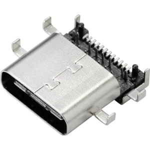 USB 3.1 UTIČNICA TIPA C ženski konektor, horizontalna ugradnja   2435421  Sadržaj: 1 St. slika