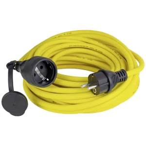 as - Schwabe produžni kabel, 10 m, K35 AT-N07V3V3-F 3G2.5 žutisa zaštitnim kontaktnim utikačem i zaštitnom kontaktnom spojnicom AS Schwabe 60345 struja produžetak 16 A žuta 10 m slika