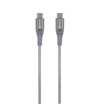 Skross USB kabel USB 2.0 USB-C™ utikač 1.20 m space siva okrugli, fleksibilan, oplaštenje od tekstila SKCA0017C-C120CN