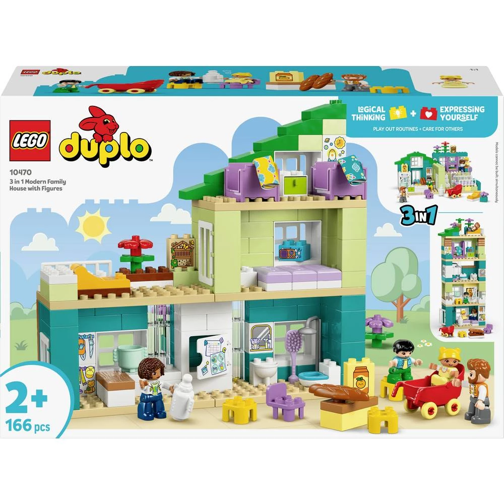 10470 LEGO® DUPLO® Moderna obiteljska kuća s figurama – set 3 u 1 (10470) slika