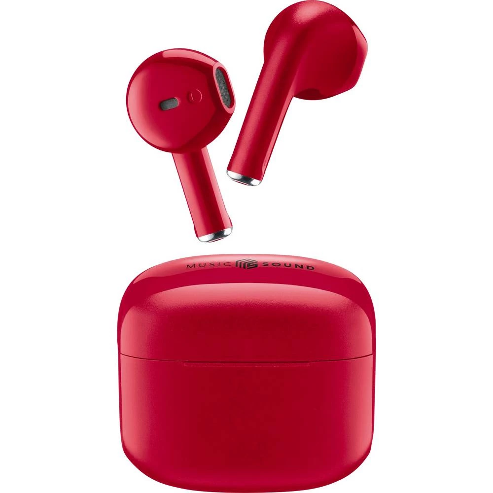 Cellularline In Ear Headset Bluetooth®, bežični crvena kutija za punjenje slika