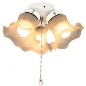 Svjetiljka za stropni ventilator CasaFan 3 WE 3 TULPEN Staklo (mat) slika