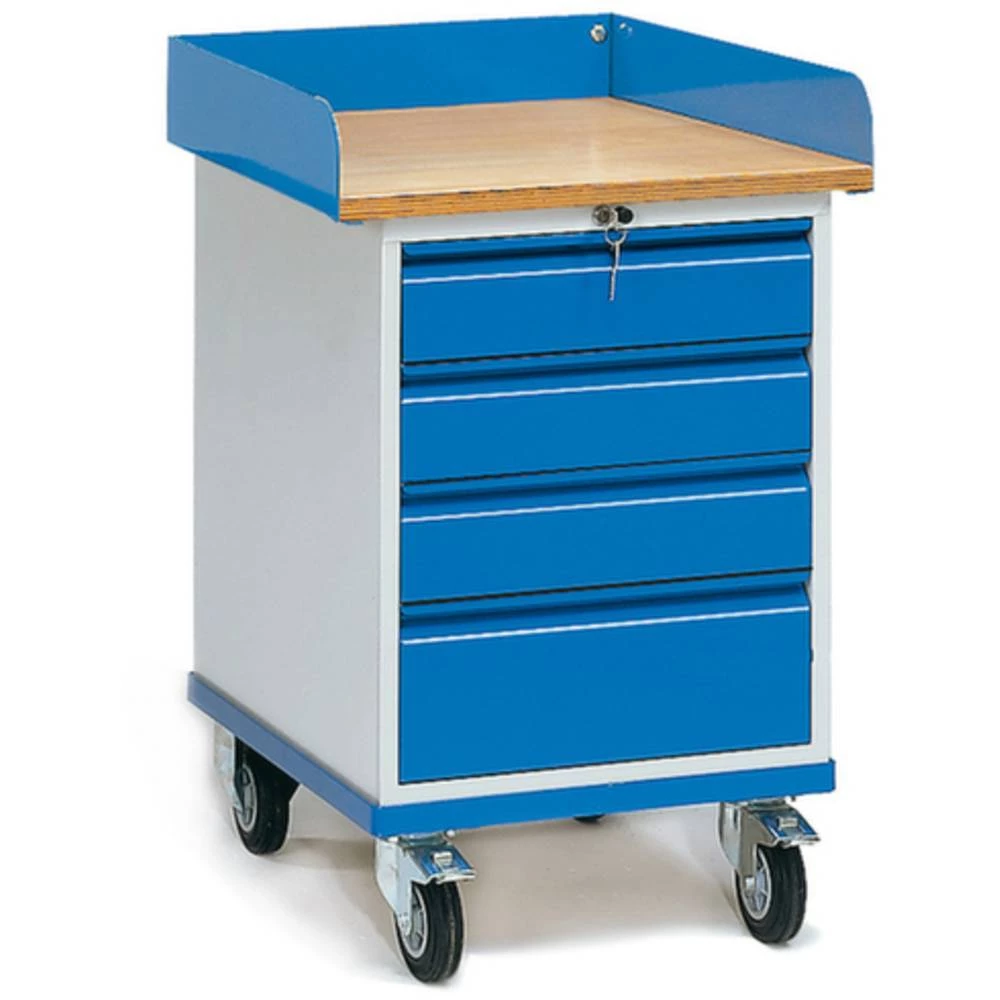 Fetra Hauptartikel 2446 kombinirana stolna kolica sa ormarom čelik obložen s prahom Opterećenje (maks.): 150 kg briljant slika