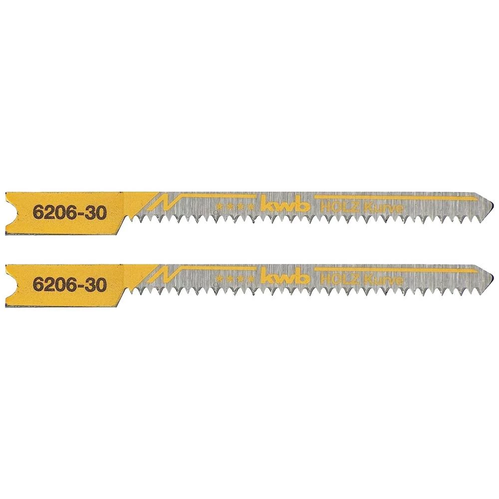 kwb 620630 Listovi ubodne pile, obrada drveta, HCS, univerzalna drška, 2 x zakrivljena 2 St. slika