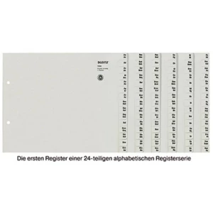 Leitz Register 1324 DIN A4, Preširok A-Z Papir za konop Siva 360 pregrada za registrator 13240085 slika