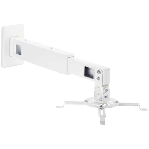 SpeaKa Professional SP-PWM-200 zidni držač za projektor mogučnost savijana, vrtljivi nosač  Udaljenost od zida (maks.): 607 mm bijela slika