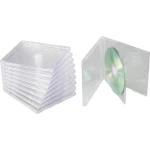 Basetech Kutija za CD 2 CD-ja/DVD-ja/Blu-rayeva Plastika Prozirna 10 ST BT-1687769