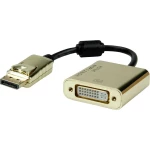 Roline DisplayPort priključni kabel 0.15 m 12.88.3175 crna/zlatna [1x muški konektor displayport - 1x ženski konektor d