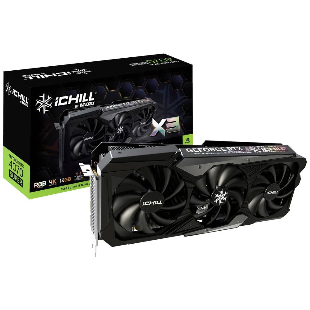 Inno 3D grafička kartica Nvidia GeForce RTX 4070 Super ICHILL X3 12 GB GDDR6X-RAM PCIe x16 HDMI™, DisplayPort NVIDIA G slika