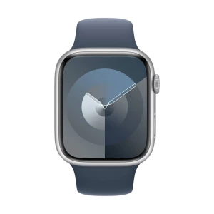 Apple Watch Series 9 GPS 45 mm srebrno aluminijsko kućište sa sportskim remenčićem Storm Blue - S/M Apple Watch Series 9 GPS 45 mm kućište od aluminija sportska narukvica olujno plava s/m slika