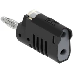 Electro PJP 1087-CD1-N banana utikač ravni muški konektor Zatik-Ø: 4 mm crna 1 St.
