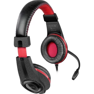 SpeedLink LEGATOS igraće naglavne slušalice sa mikrofonom 3,5 mm priključak sa vrpcom preko ušiju crna, crvena slika